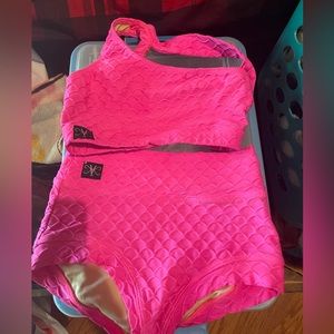 Neon Pink 2 piece Dance Wear